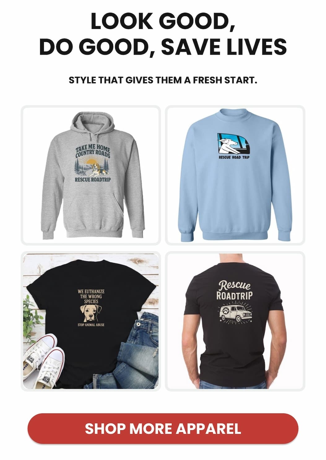 Look Good, Do Good, Save Lives - Style that gives them a fresh start.