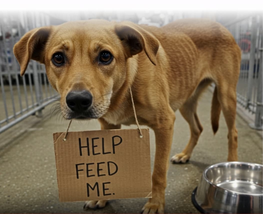 Every Purchase Helps Feed Hungry Shelter Dogs