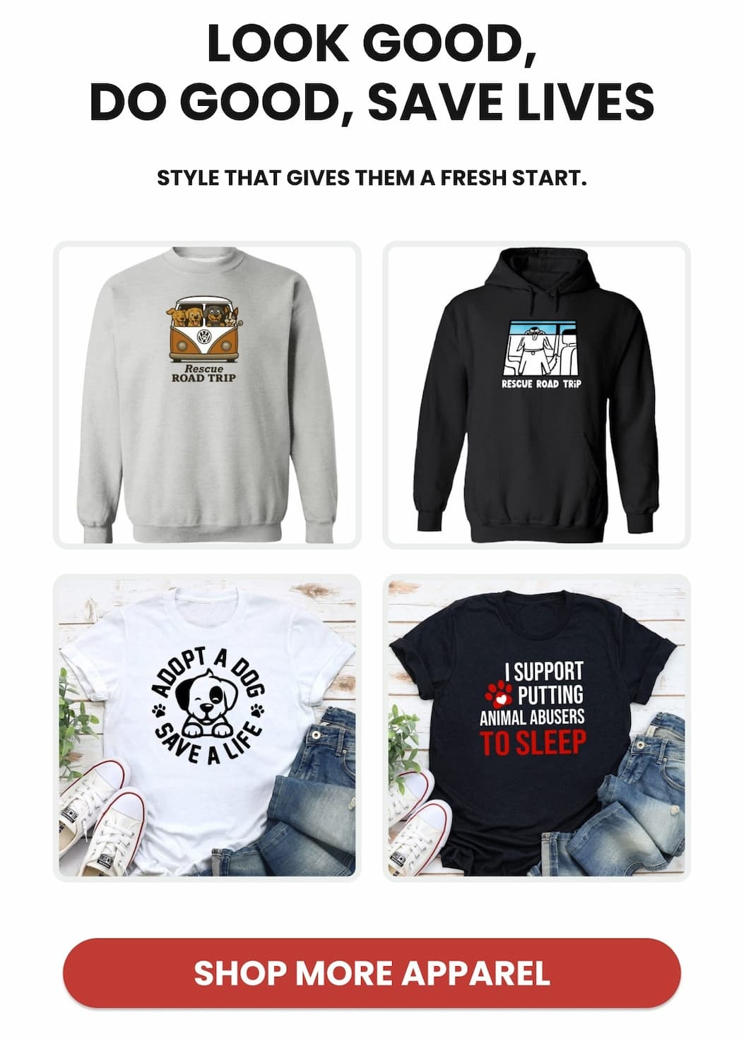 Look Good, Do Good, Save Lives - Style that gives them a fresh start.