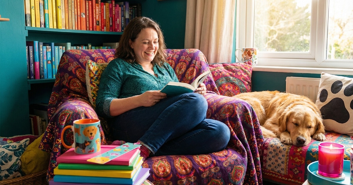13 Bookish Dog Mom Finds on Amazon (Cozy Reading Buddy Edition)