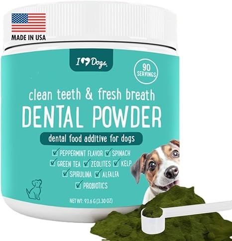 iHeartDogs Clean Teeth & Fresh Breath Dental Powder for Dogs