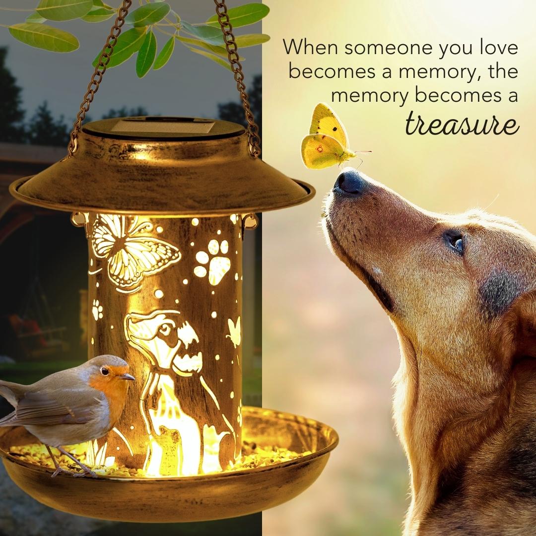 Enchanted Garden Rainbow Bridge Bird Feeder: Memorial Dog & Butterfly Home Decor – Deal 34 % OFF!
