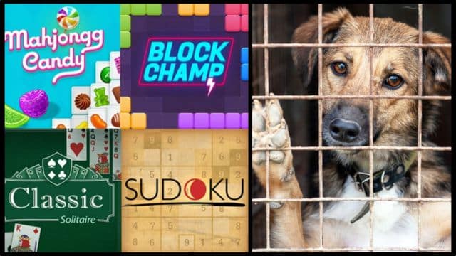 Play 50+ Games For Free And Feed Shelter Dogs!