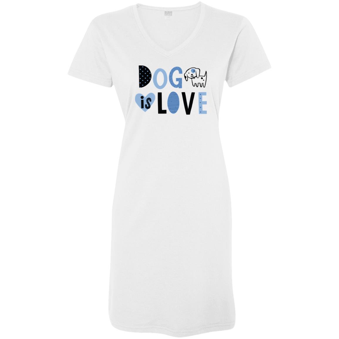 Dog Is Love Sleepshirt White