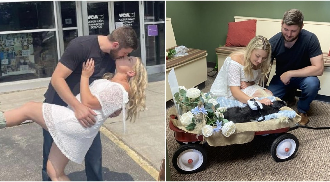 Couple Has ‘Last Minute’ Wedding At Vet’s Office So Their Dog Could Attend