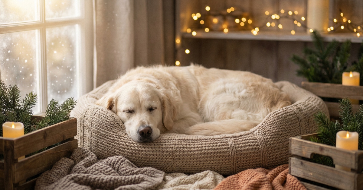 15 Cozy Winter Dog Beds That Bring Holiday Warmth Home