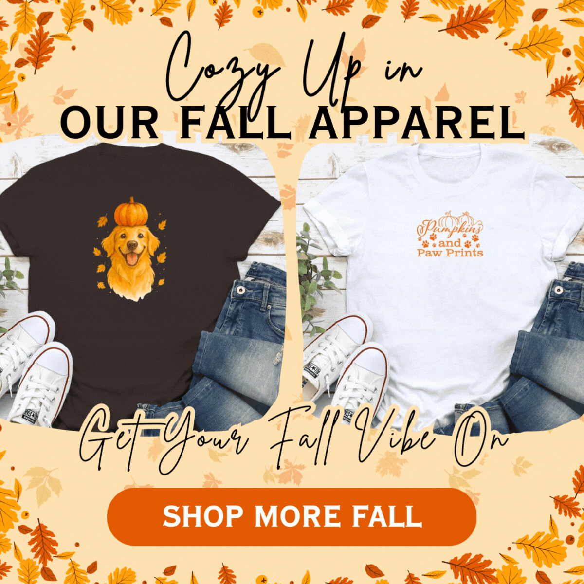 Cozy Up in Our Fall Apparel - Get Your Fall Vibe On - SHOP MORE FALL