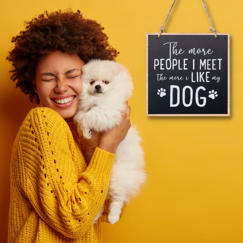 The More People Meet the More I Like My Dog – Funny Home Decor Dog Sign – Deal 51% OFF