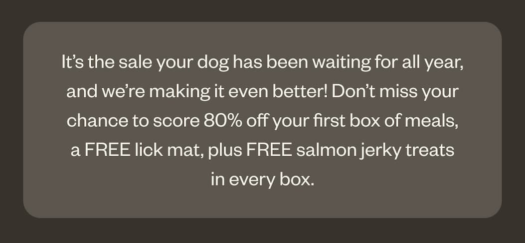 Treat your dog to a lifetime of health