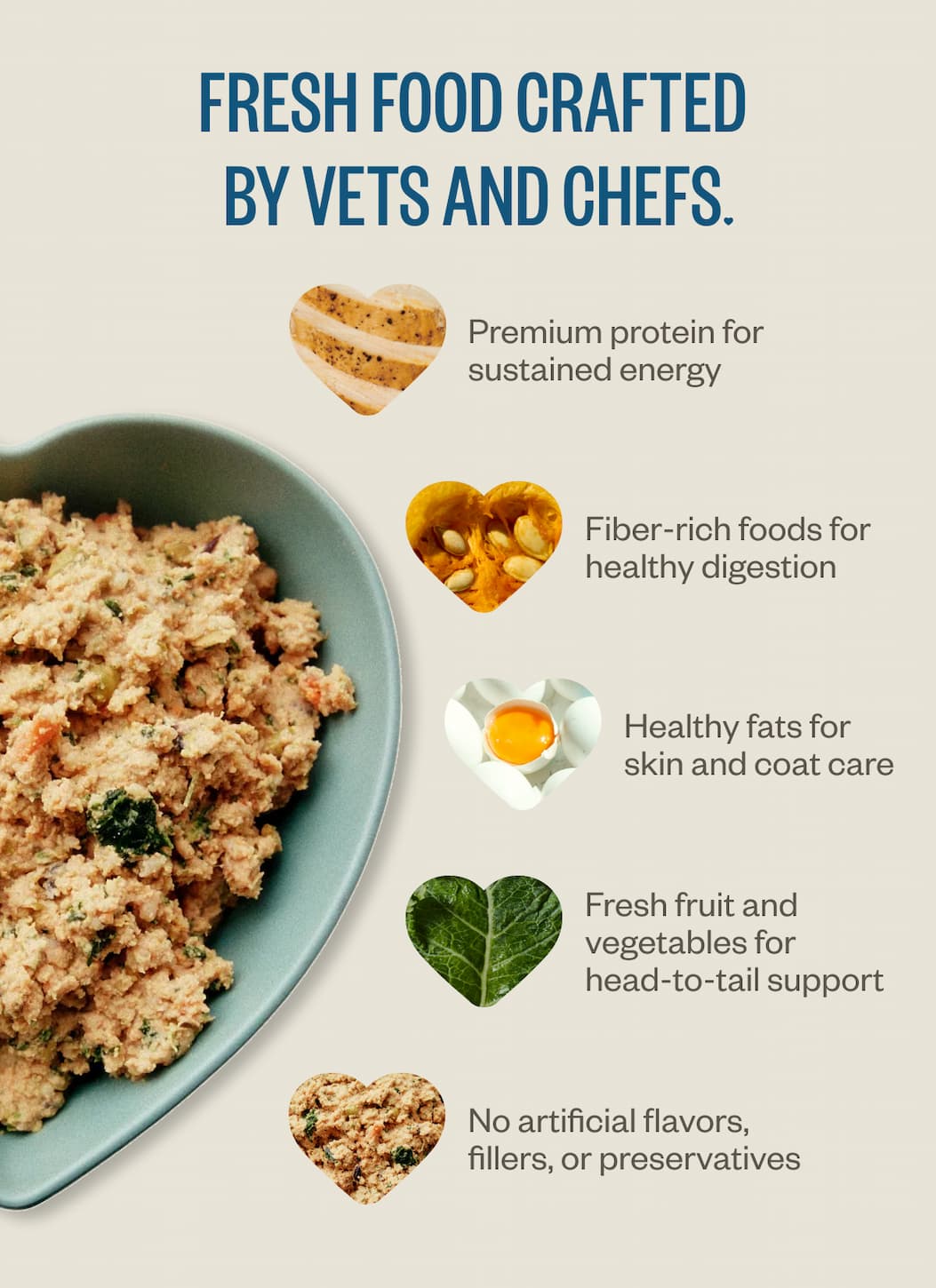 Fresh food crafted by vets and chefs