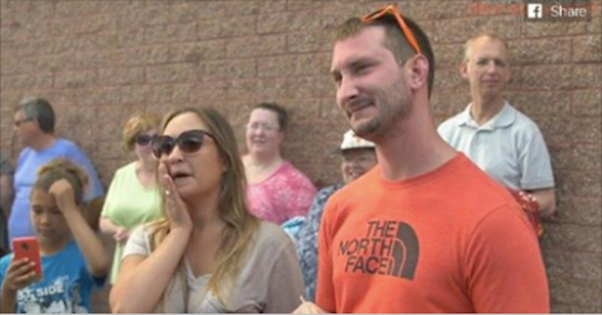 Couple adopts rescue dog before meeting him. When the door opens to reveal him they “lose it”