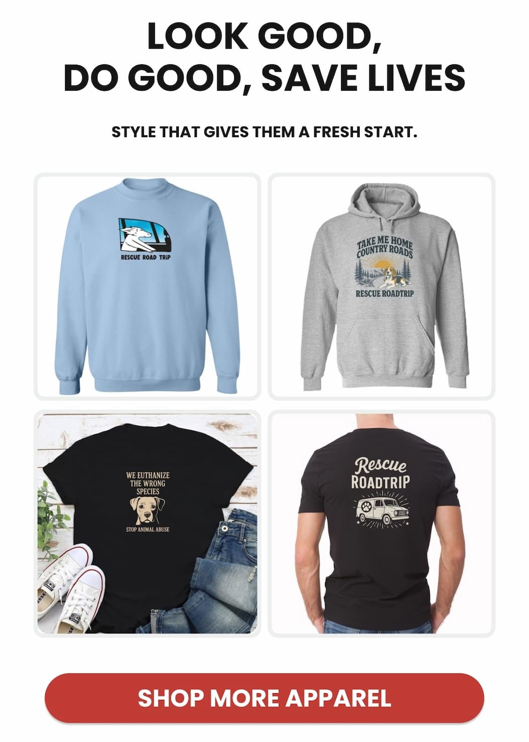 Look Good, Do Good, Save Lives - Style that gives them a fresh start.