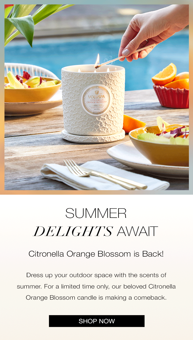 Back for a Limited Time! 🍊 Voluspa