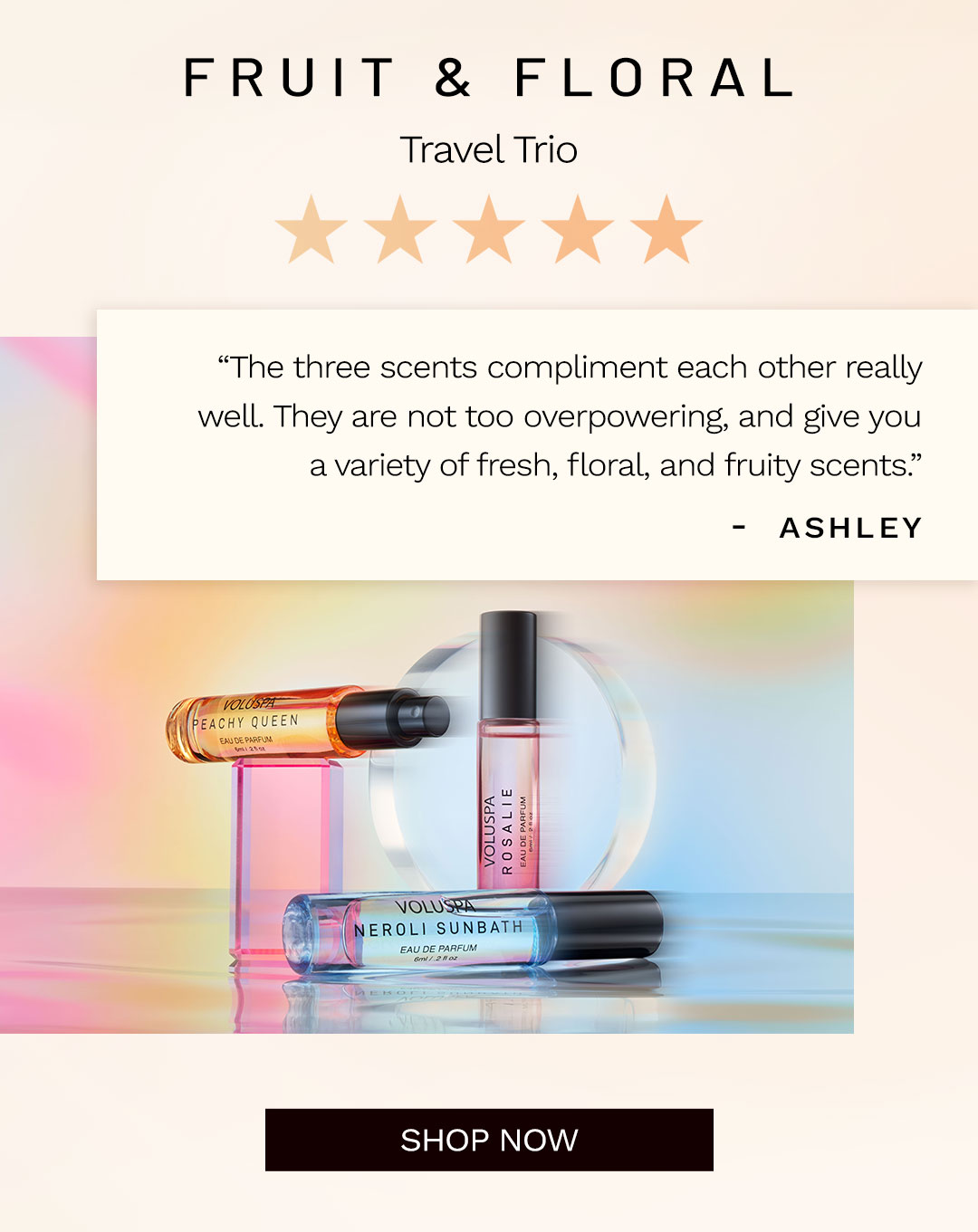 Fruit & Floral Travel Trio