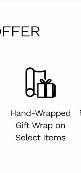 Hand-Wrapped Gift Wrap on Select Items