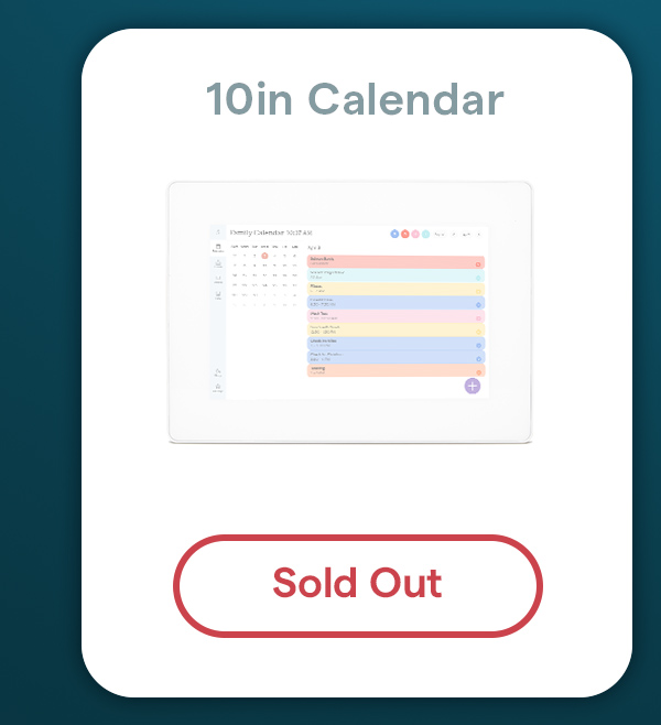 10in calendar sold out