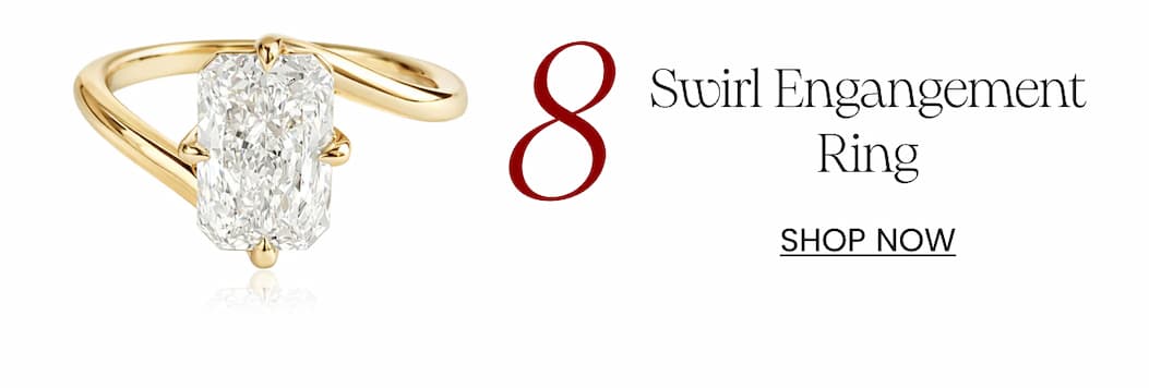 8- Swirl Engangement Ring