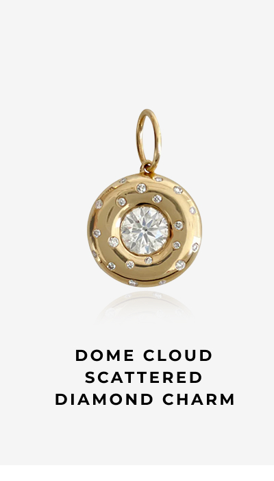 Dome Cloud Scattered Diamond Charm