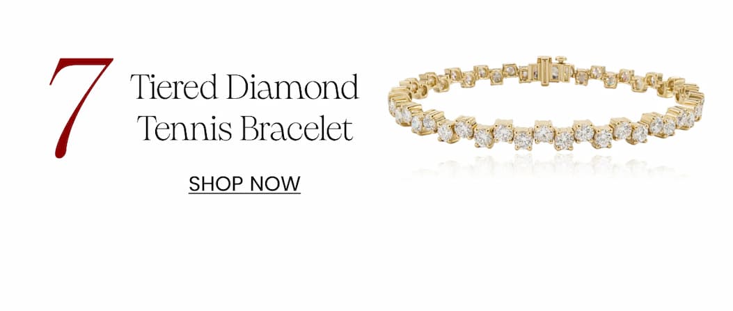 7- Tiered Diamond Tennis Bracelet