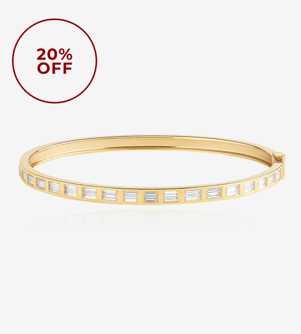 Baguette Diamond Classic Bangle