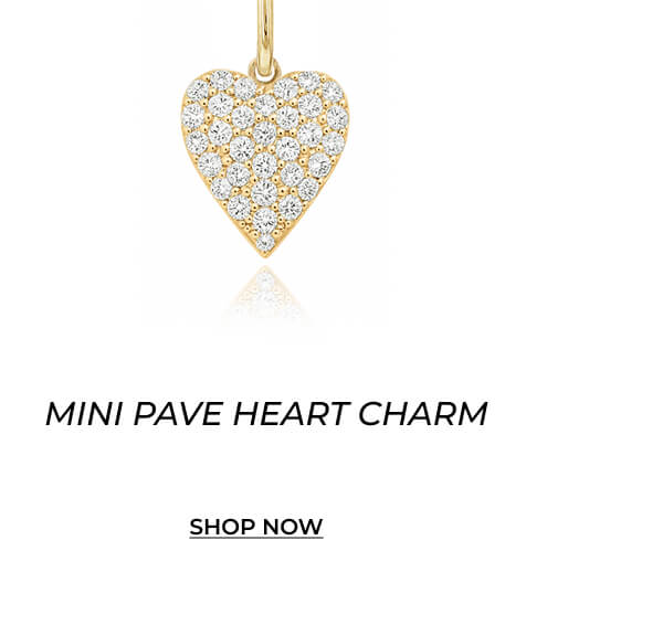 Mini Pave Heart Charm
