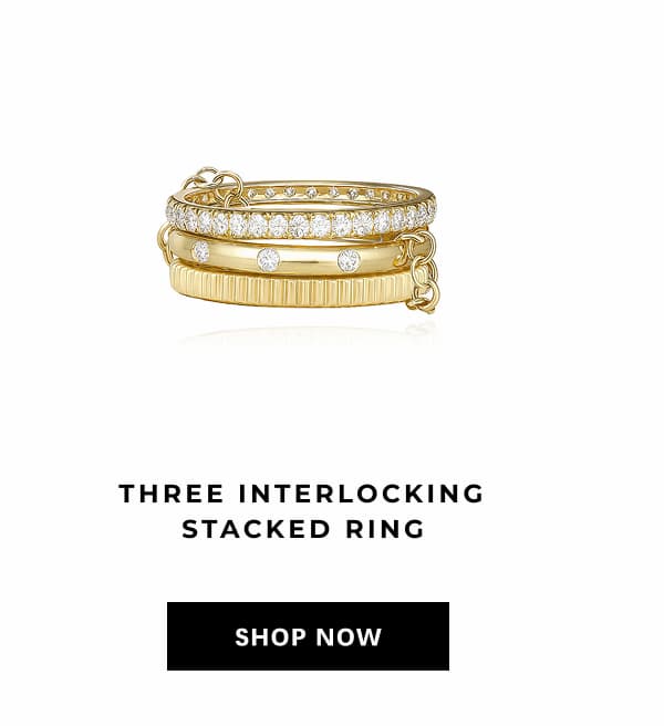 Three Interlocking Stacked Ring