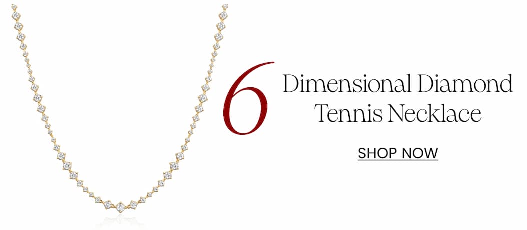 6- Dimensional Diamond Tennis Necklace