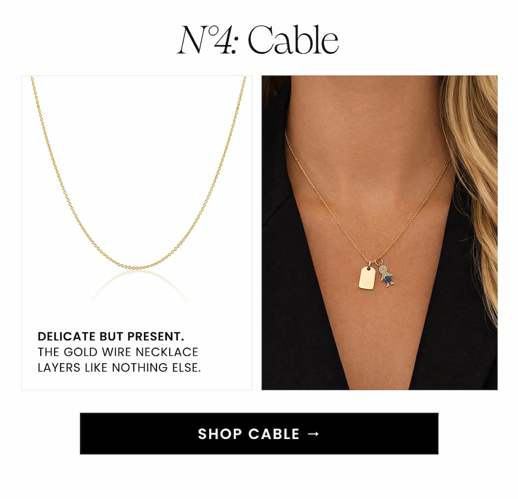N°4: Cable. Gold Cable Chain