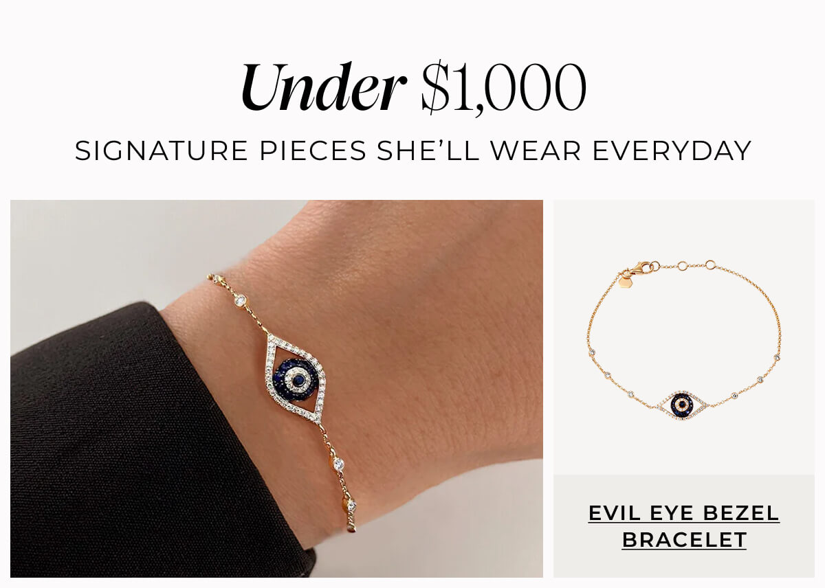 Evil Eye Bezel Bracelet