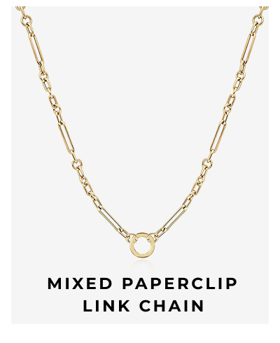 Mixed Paperclip Link Chain