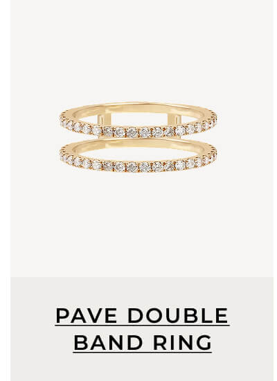 Pave Double Band Ring