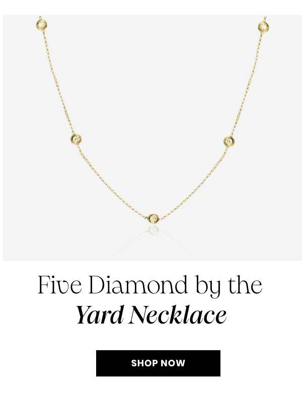 Five Diamond by the Yard Necklace