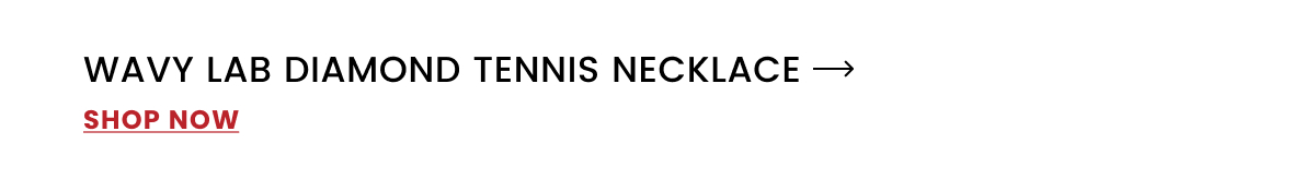 Wavy Lab Diamond Tennis Necklace