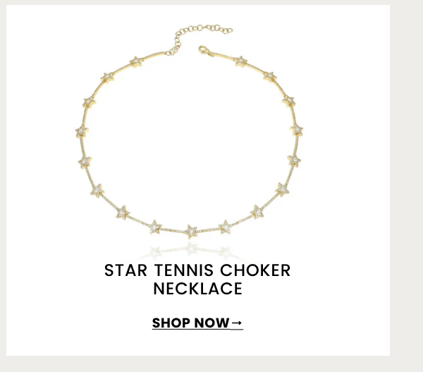 Star Tennis Choker Necklace