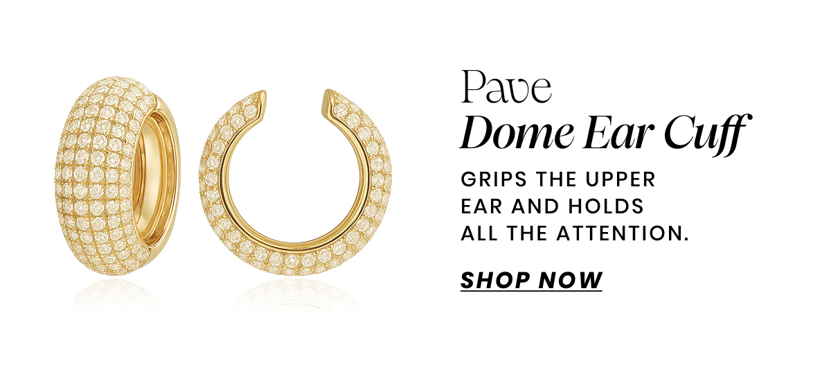 Pave Dome Ear Cuff