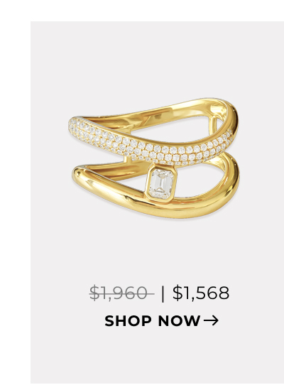 Double Row Solitaire Diamond Ring