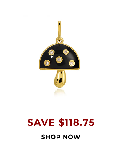 Enamel Mushroom Charm