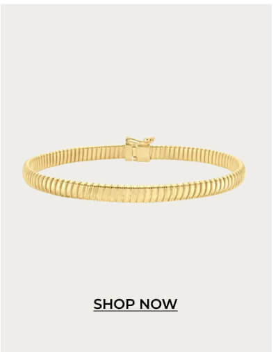 Thick Flexible Gold Rope Bracelet