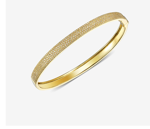 Five Line Pave Bangle