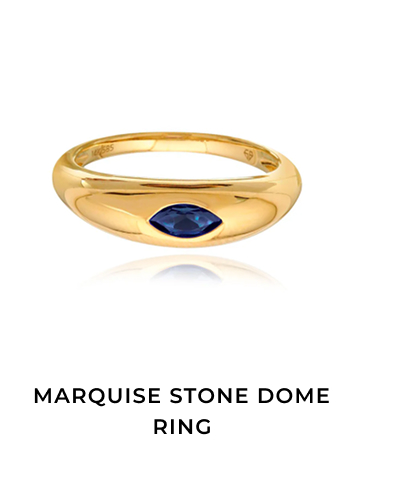 Marquise Stone Dome Ring