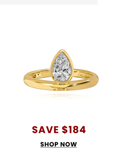 Dome Gold Solitaire Lab Diamond Ring