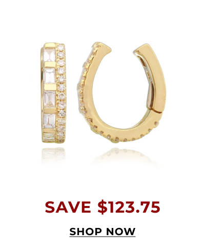 Baguette and Round Diamonds Cuff