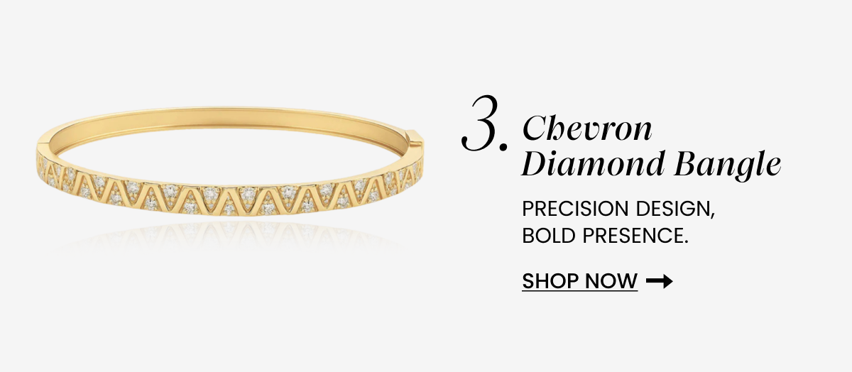 3.Chevron Diamond Bangle