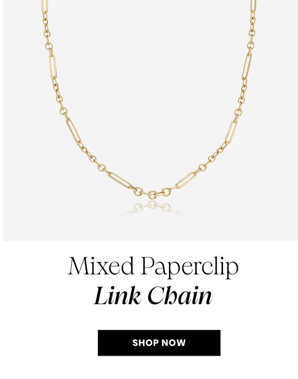 Mixed Paperclip Link Chain