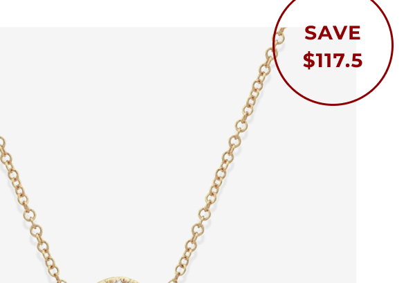 Small Diamond Open Evil Eye Necklace