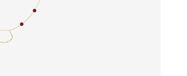 Five Round Bezel Gemstones Hand Chain