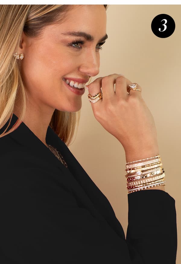 Stackable Dome Pave Wave Ring