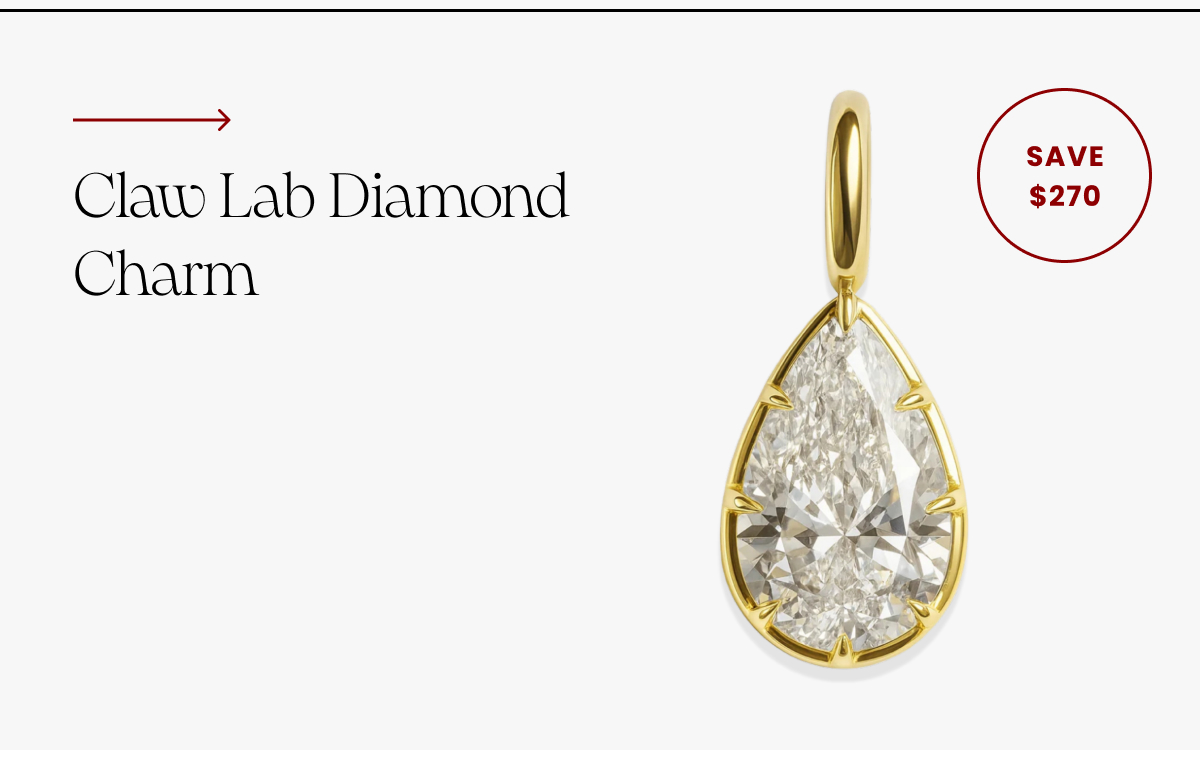Claw Lab Diamond Charm