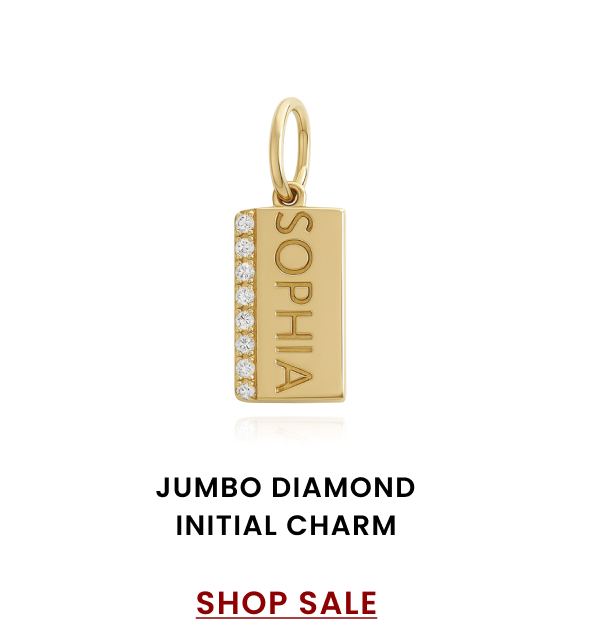 Mini Personalized Side Pave Charm