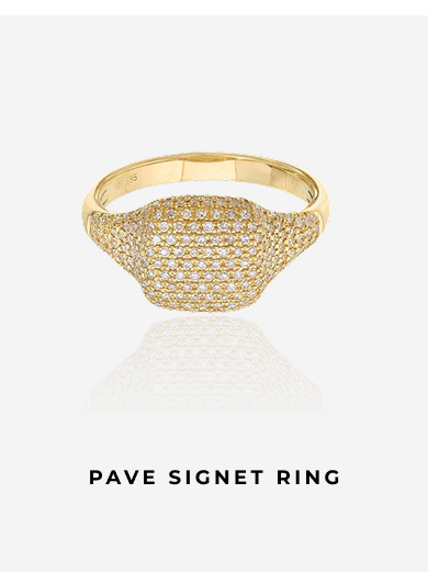 Pave Signet Ring